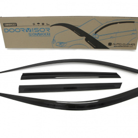 Дефлекторы Auto Clover - тонированные 4 шт на Hyundai Santa Fe 3 (DM)